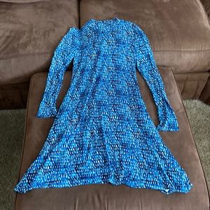 Maeve by Anthropologie long sleeve dress blue.